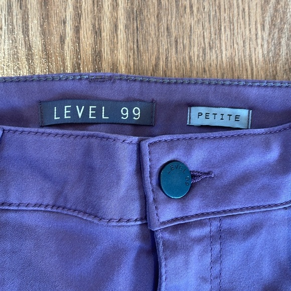 Level 99 size 12 petite purple pants. - Picture 2 of 9